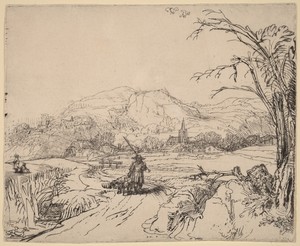 Landscape with Sportsman and Dog