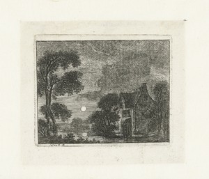 Landschap bij nacht