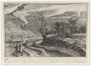 Landschap bij nacht
