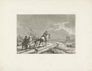 Landschap bij stormachtig weer