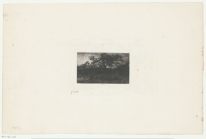 Landschap bij zonsondergang