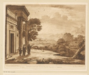 Landschap met Abraham die Hagar en Ismaël verstoot