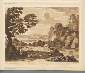 Landschap met Apollo die het vee bewaakt
