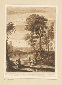 Landschap met Apollo en Mercurius, die de kudde van Admetus wegdrijft
