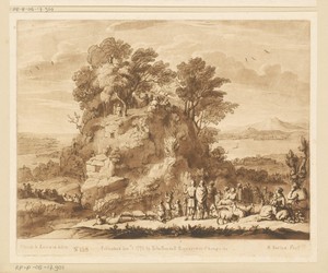 Landschap met Bergrede van Christus