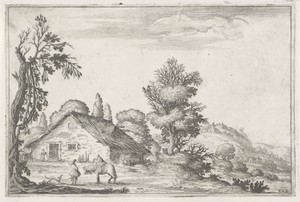 Landschap met boerderij