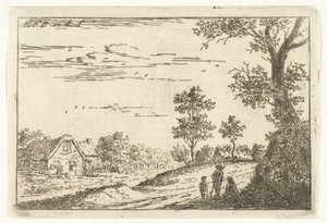 Landschap met boerderij