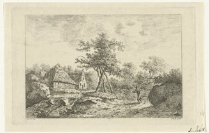Landschap met boerderij