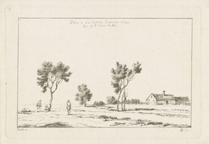 Landschap met boerderij
