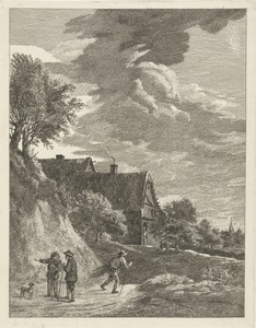 Landschap met boerderij