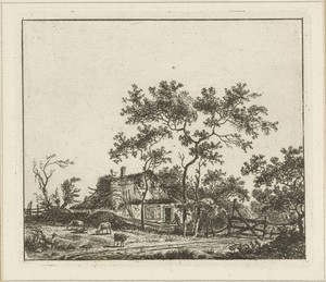 Landschap met boerderij
