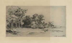 Landschap met boerderij
