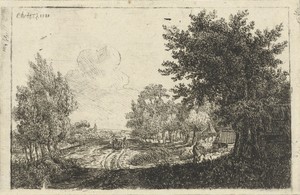 Landschap met boerenkar