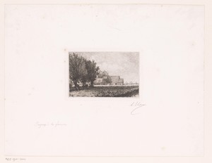 Landschap met boerenwoning