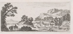 Landschap met brug