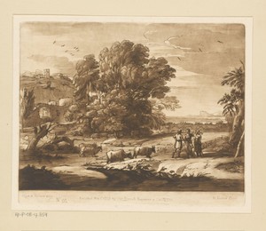 Landschap met Cephalus en Procris herenigd door Diana