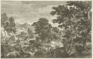Landschap met Christus en de discipelen