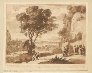 Landschap met David bij de grot van Adullam