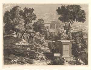 Landschap met de apostel Johannes