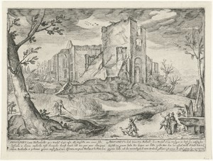 Landschap met de ruïne van Brederode