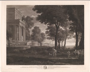 Landschap met de Tempel van Venus