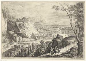 Landschap met de vlucht naar Egypte