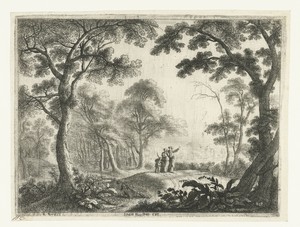 Landschap met de wegzending van Hagar