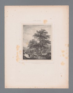 Landschap met drinkende koe