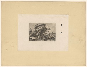 Landschap met een aanmerende boot