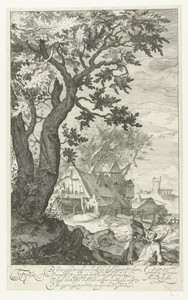 Landschap met een boerderij