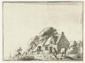 Landschap met een boerderij