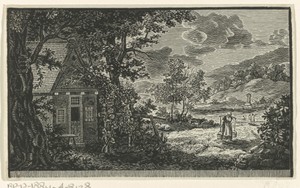 Landschap met een boerenwoning