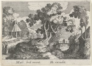 Landschap met een boom