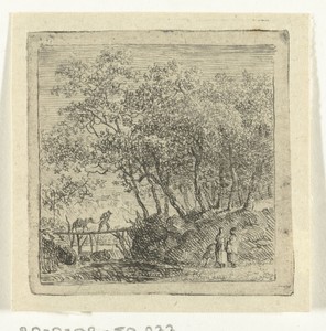 Landschap met een bruggetje