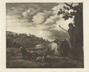 Landschap met een herder
