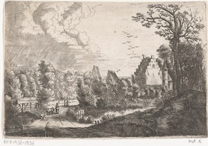 Landschap met een kasteel