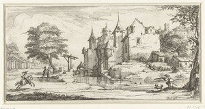 Landschap met een kasteel