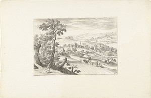 Landschap met een korenveld
