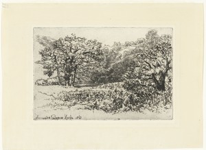 Landschap met een kudde dieren