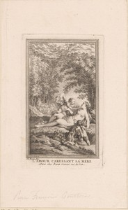 Landschap met een liggende Venus en twee putti