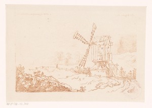 Landschap met een molen