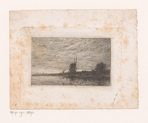 Landschap met een molen aan water