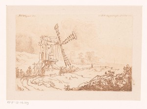 Landschap met een molen