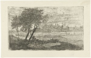 Landschap met een ploeger