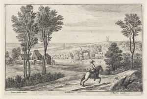 Landschap met een ruiter