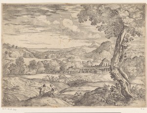 Landschap met een steenfabriek