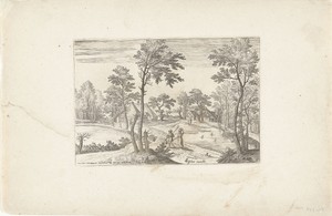 Landschap met een vijver