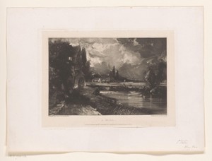 Landschap met een watermolen