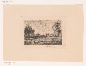 Landschap met enkele bomen