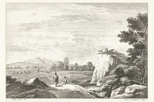 Landschap met enkele figuren